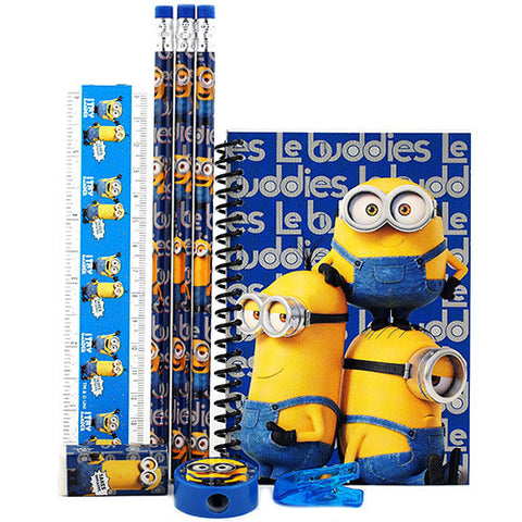 Despicable Me Minions Character Light Blue Stationery Set