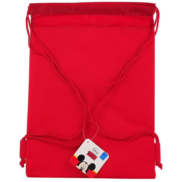 Mickey Mouse and Friends Character Licensed Red Drawstring Bag