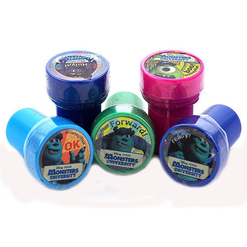 12 Monster University Character Authentic Licensed Self Inking Stampers