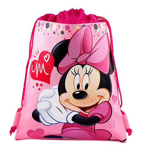 Minnie Mouse Character Licensed Pink Drawstring Bag