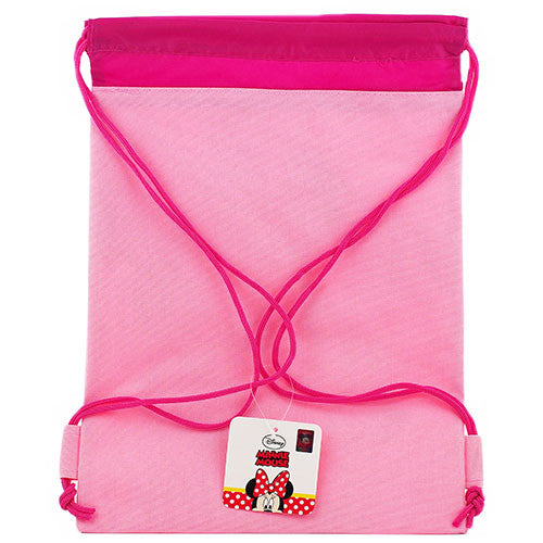 Minnie Mouse Character Licensed Pink Drawstring Bag