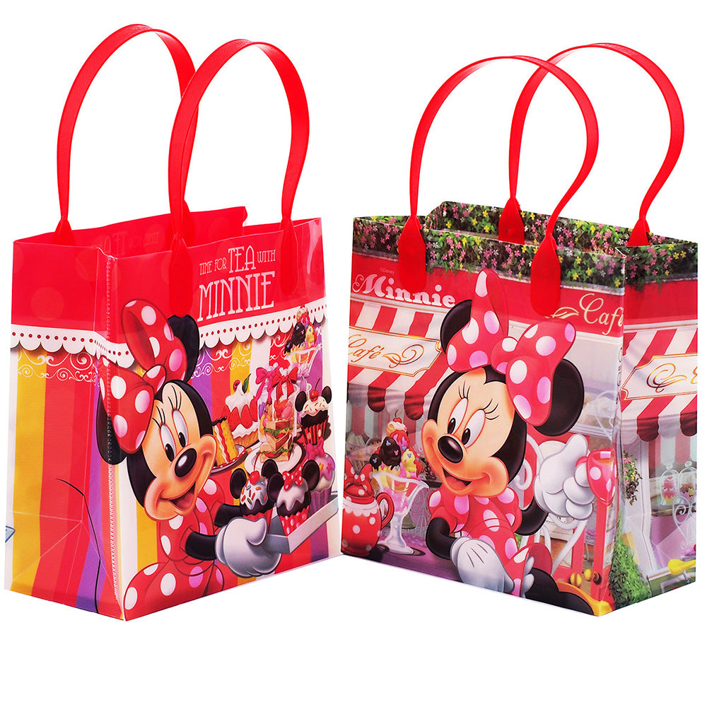 Minnie Mouse Birthday Favor Bags, Birthday Bags, White Gift Bags, Treat  Bags, White Bags With Disney Theme Set of 10 Bags 