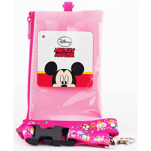Minnie Mouse Pink Lanyard with Detachable Coin Purse