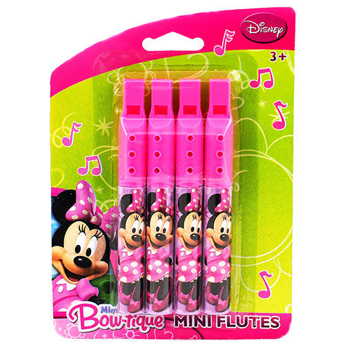 Minnie Mouse Character Authentic Licensed Pink Mini Flutes for Party Favor