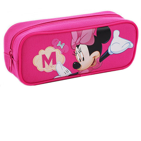 Minnie Mouse Character Single Zipper Pink Pencil Case