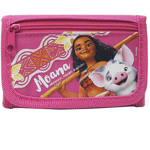 Moana Character Authentic Licensed Hot Pink Trifold Wallet