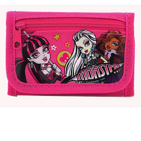 Monster High Character Authentic Licensed Hot Pink Trifold Wallet