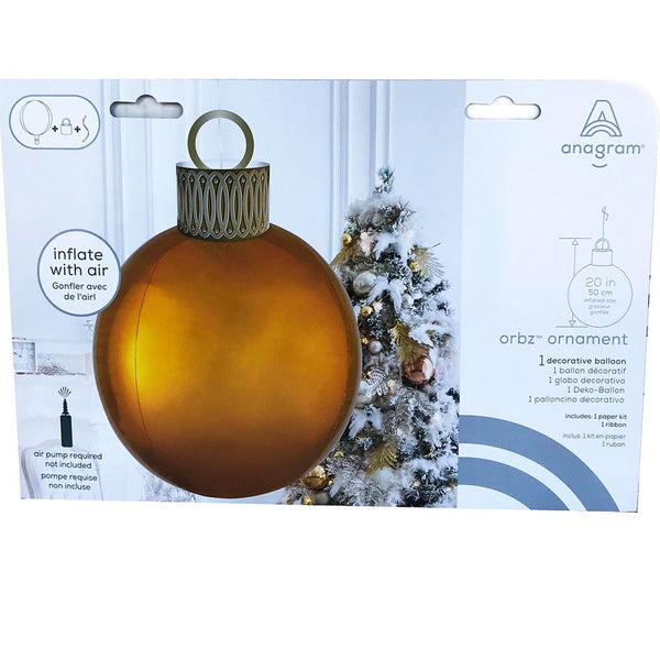 Gold ORBZ Ornament Balloon