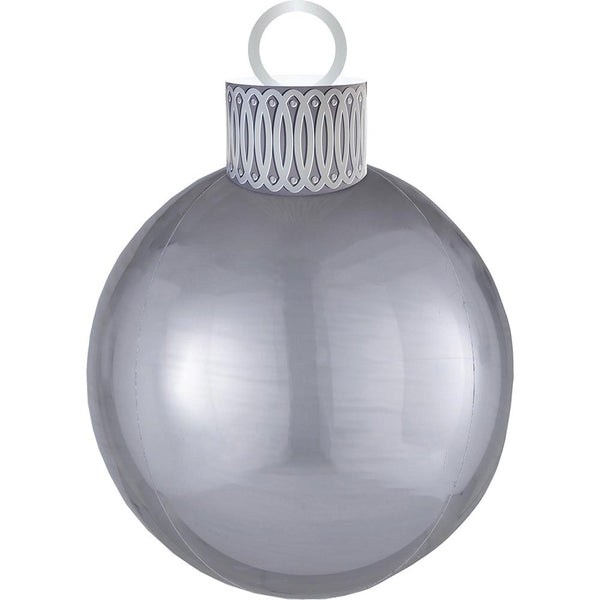 Silver ORBZ Ornament Balloon