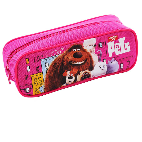 The Secret Life of Pets Single Zipper Pink Pencil Case