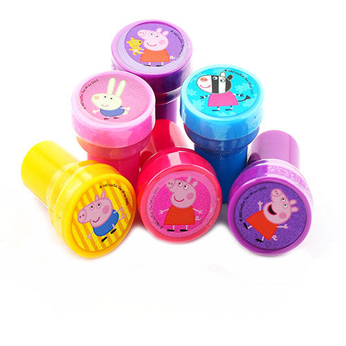 12 Peppa Pig Character Authentic Licensed Self Inking Stampers