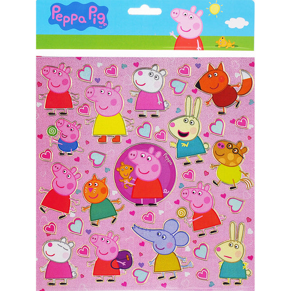Peppa Pig Authentic Licensed 12 Sheets of Stickers