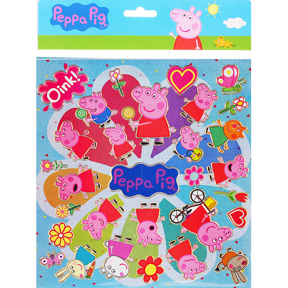 Peppa Pig Stickers Party Bags Fun Foiled Sticker Craft Sticker