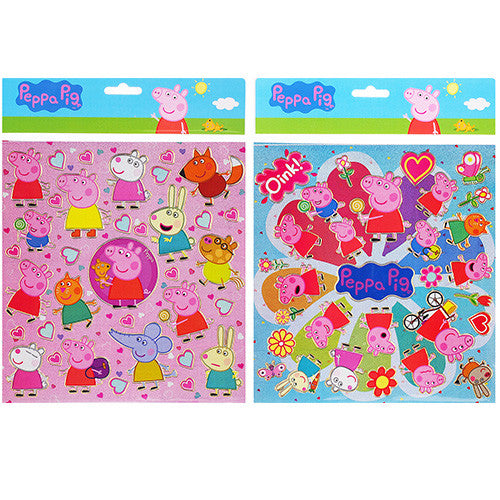 Peppa Pig Authentic Licensed 12 Sheets of Stickers