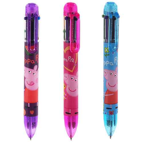 12 Peppa Pig Authentic Licensed Multicolors Pens Assorted Colors ( 1 Dozen )