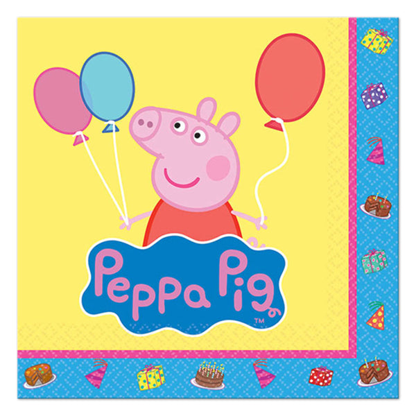 Peppa Pig Beverage Napkins 16ct
