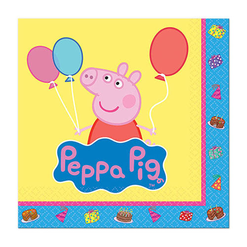 Peppa Pig Beverage Napkins 16ct