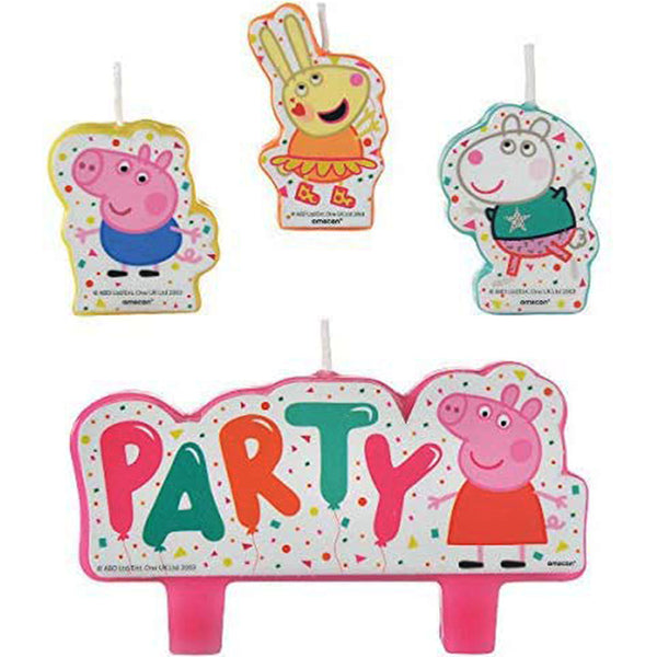 Peppa Pig Candle Birthday Set 4ct Pack