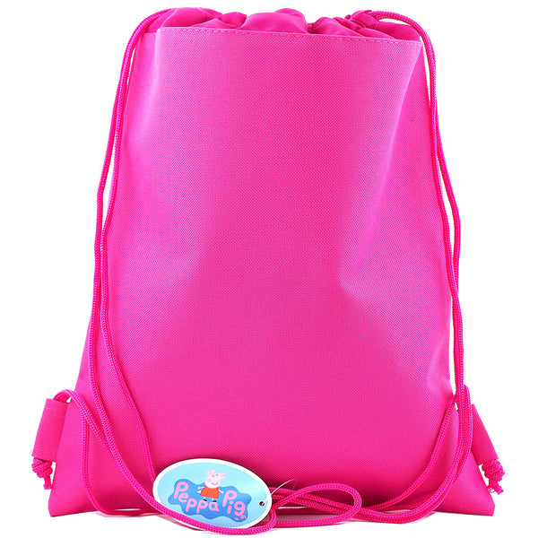 Peppa Pig Character Authentic Licensed Pink Drawstring Bag