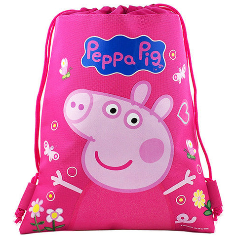 Peppa Pig Character Authentic Licensed Pink Drawstring Bag