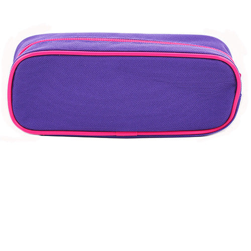 Peppa Pig Character Single Zipper Purple Pencil Case