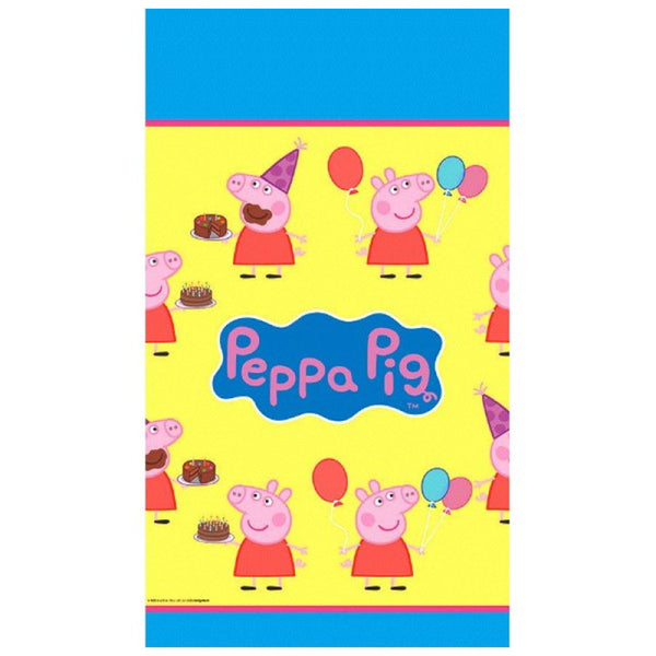 Peppa Pig  Authentic Licensed Plastic Table Cover 54"  x 96 "