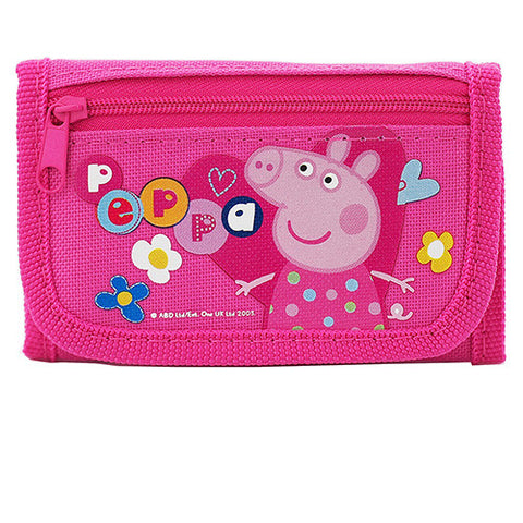 Peppa Pig Character Authentic Licensed Pink Trifold Wallet