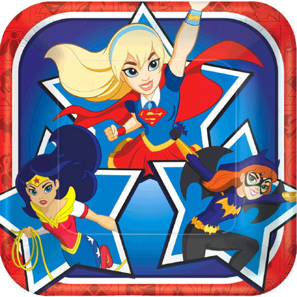 DC Super Hero Girls plates