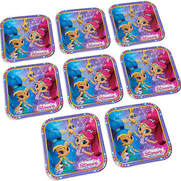 Shimmer and Shine paper plate