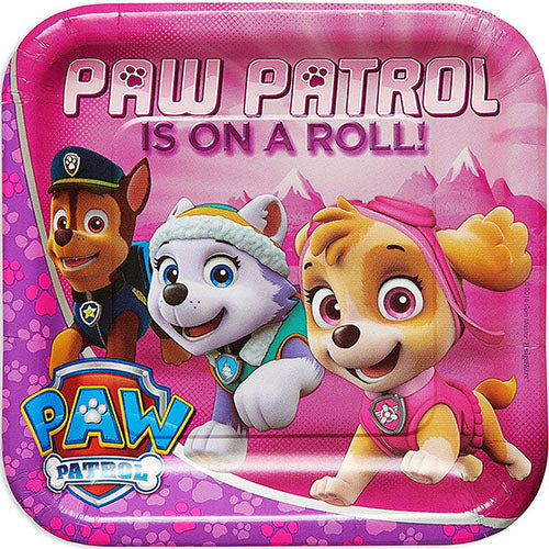 Paw Patrol party supplies 8 Luncheon Plates 9