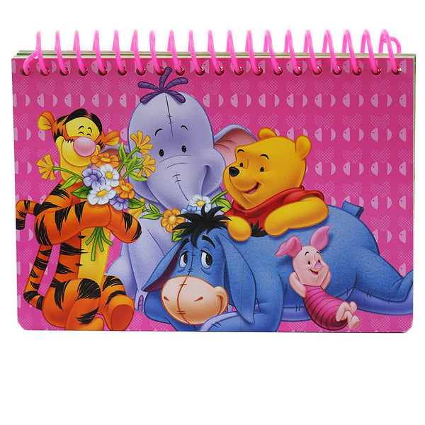 Winnie The Pooh " Flower and Friends " Pink Authentic Licensed Autograph Book