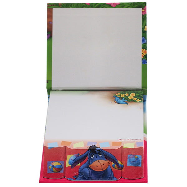 Winnie The Pooh Character " Pooh,Donkey & Bird " Authentic Licensed Beautiful Embossed Memo Pad