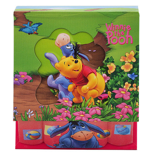 Winnie The Pooh Character " Pooh,Donkey & Bird " Authentic Licensed Beautiful Embossed Memo Pad
