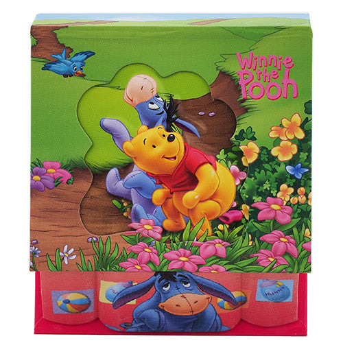 Winnie The Pooh Character " Pooh,Donkey & Bird " Authentic Licensed Beautiful Embossed Memo Pad