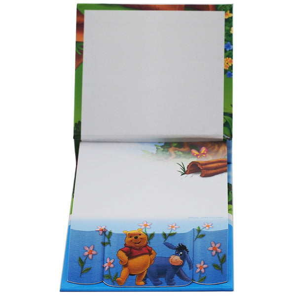 Winnie The Pooh Character " Pooh & Donkey " Authentic Licensed Beautiful Embossed Memo Pad
