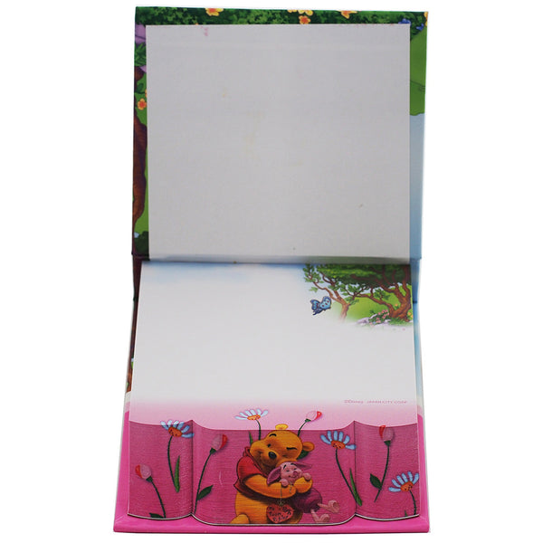 Winnie The Pooh Character " Pooh & Piglet " Authentic Licensed Beautiful Embossed Memo Pad