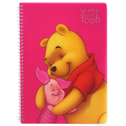 Winnie The Pooh and Piglet Character Authentic Licensed Pink Writing Book or Notebook