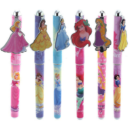 12 Princess Authentic Licensed Roller Pens Assorted Colors ( 1 Dozen )