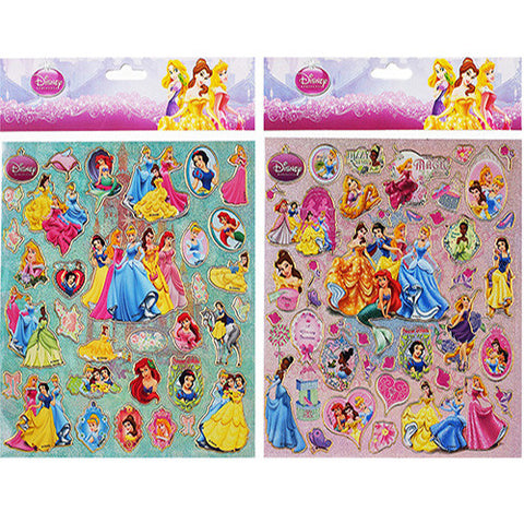 Princess Authentic Licensed 12 Sheets of Stickers