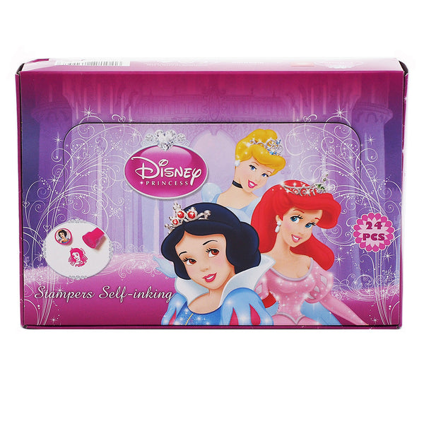 24 Princess Authentic Licensed Self Inking Stampers in Box