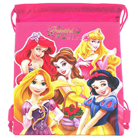 Princess Character Authentic Licensed Hot Pink Drawstring Bag