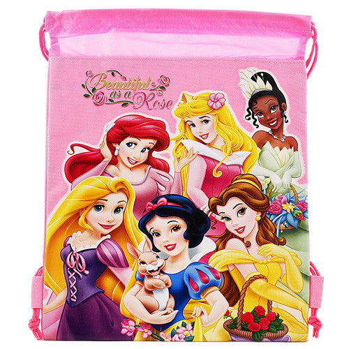 Princess Character Authentic Licensed Pink Drawstring Bag