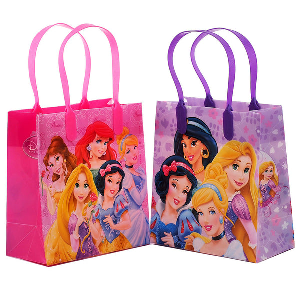 2 Pcs Pink Disney Princess Gift Bag - Medium Size Princess Reusable PVC Bag