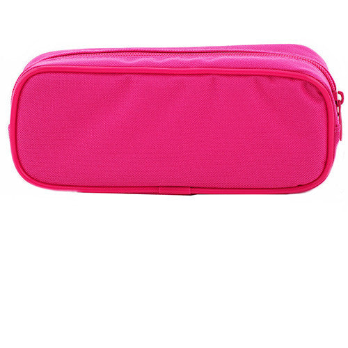Princess Character Single Zipper Hot Pink Pencil Case