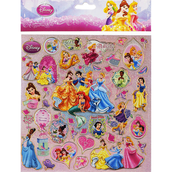 Princess Authentic Licensed 12 Sheets of Stickers