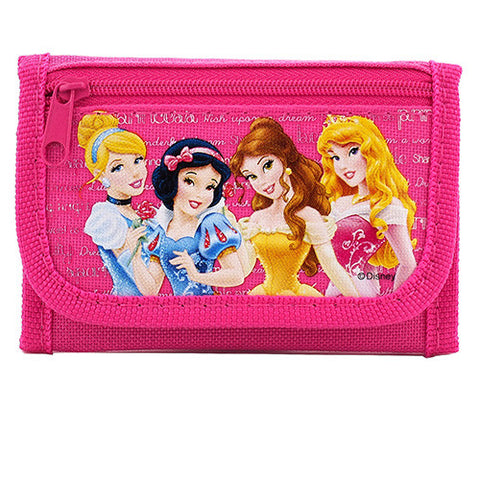 Princess Authentic Licensed Hot Pink Trifold Wallet