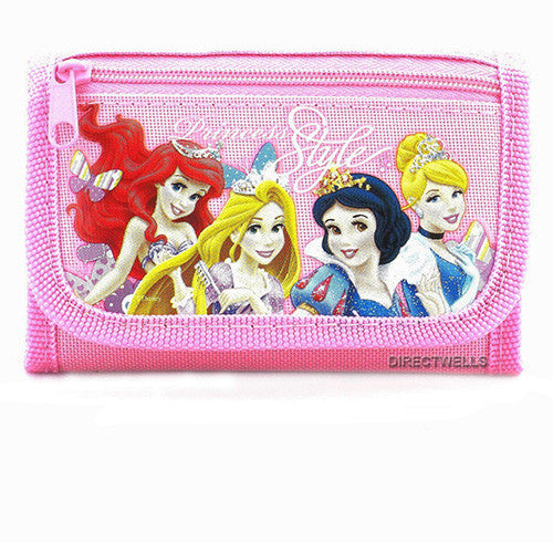 Princess Character Pink Trifold Wallet