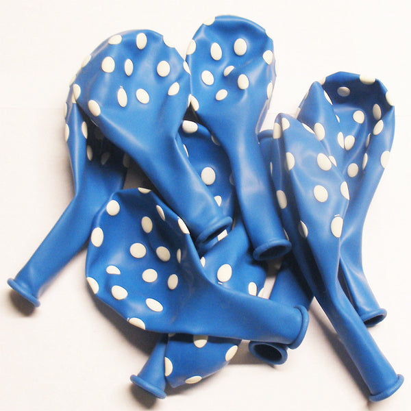Latex 11" Qualatex Robin Egg Polka Dots Balloons 12ct