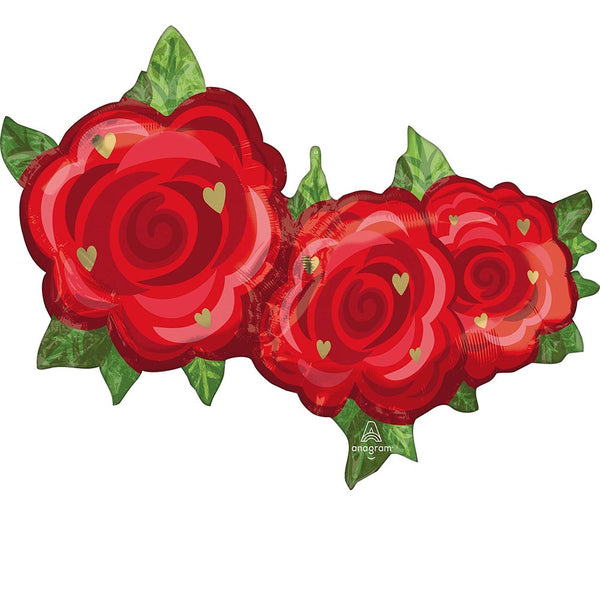Red Rose Flower Balloon 37"