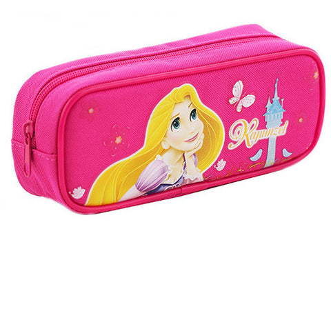 Princess Rapunzel Character Single Zipper Hot Pink Pencil Case